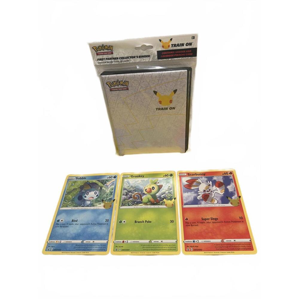 Pokémon Partner Collector's Binder + Oversized Pikachu Card. 2021 & Extras